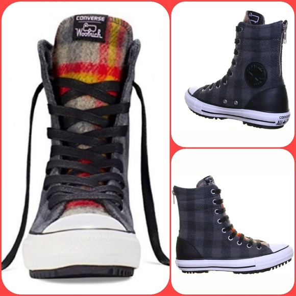 converse woolrich high tops